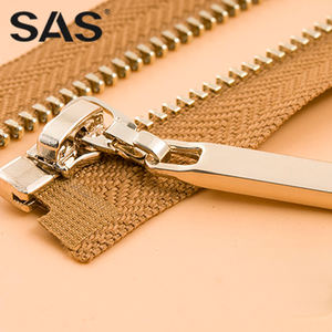 SAS широко используется Превосходное качество оптовая продажа 3 5 8 открытый конец Y зубная куртка металлическая молния для сумки - Product Image 4