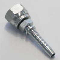 Forged Hex Crimp selang adaptor Lurus pipa konektor Hexagon BSP perempuan selang pas puting Fitting adaptor hidrolik
