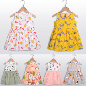 Vestido de Princesa de Algodón Puro para Niñas de 3 Años, Estilo Halter, Línea A, Largo hasta la Rodilla, para Verano - Product Image 3