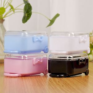 Nouvelle boîte à bonbons en plastique personnalisée de style européen en forme de chariot, boîte de rangement créative DIY pour mariage et enfants, vente en gros Junri - Product Image 3