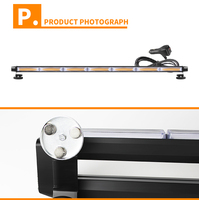 Barre lumineuse LED stroboscopique de 43 pouces, ambre, quatre côtés, clignotante d'urgence, lumière d'avertissement pour véhicule, 12V-24V, IP65, étanche, montage magnétique