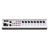 Console de mixage professionnelle 10 canaux GBA-10 avec 99 DSP, alimentation fantôme 48V, effet répétition, lecture et enregistrement USB, mixeur audio Bluetooth