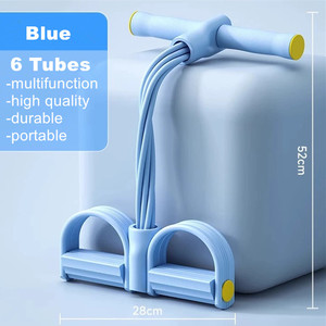 <span class=keywords><strong>Banda</strong></span> de Resistencia Elástica Multifuncional para <span class=keywords><strong>Ejercicios</strong></span> de Tobillo con 6 Tubos y Agarradera - Product Image 6