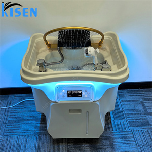 Kisen <span class=keywords><strong>Bac</strong></span> à shampoing portable pour spa capillaire et lavage de cheveux, avec système à deux réservoirs, compatible avec les prises de tension US, EU, AU, UK - Product Image 2