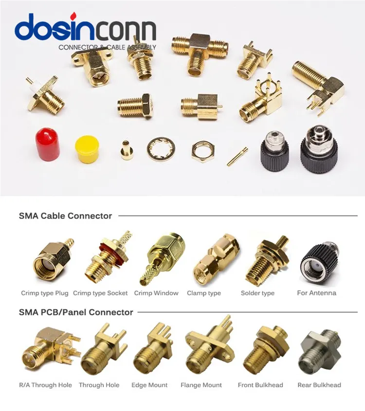 SMA Coaxial Cable Connector Torque Wrench 50ohm RF Female Male Crimp / Compression / Clamp / Twist on / Solder / Locking Wire