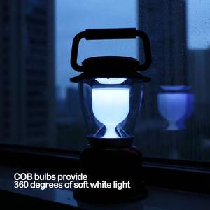 Lanterne portable multifonctionnelle d'urgence pour l'extérieur avec batterie rechargeable, lampe de camping - Product Image 2