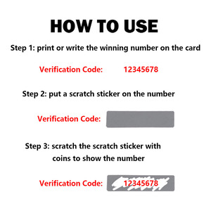 1000 pièces bricolage manuel fait à la main autocollant à gratter gris Rectangle PET matériel carte à gratter dans les tailles 15x48mm 20x60mm 26x60mm - Product Image 4