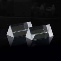 Prisme triangulaire de réfraction en cristal K9 de haute qualité pour expériences de physique scolaire
