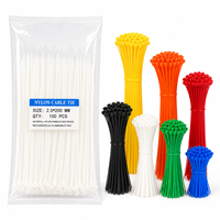 Bridas de nailon de 8 pulgadas (2.5x200mm) de colores con autobloqueo para organización de cables, uso doméstico y bricolaje