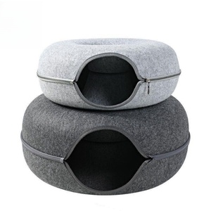 Cama Túnel para Gatos con Forma de Donut, Diseño Sólido, Accesorios para Mascotas, Cómodo y Cerrado, Precio de Fábrica - Product Image 4