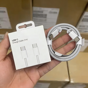 Cable de Carga Rápida PD de 20W 60W, Tipo <span class=keywords><strong>C</strong></span> a Tipo <span class=keywords><strong>C</strong></span>, 1M 2M, Cable de Carga Rápida USB-<span class=keywords><strong>C</strong></span> Trenzado para iPhone 15 16 17 Pro Max Air Plus - Product Image 1