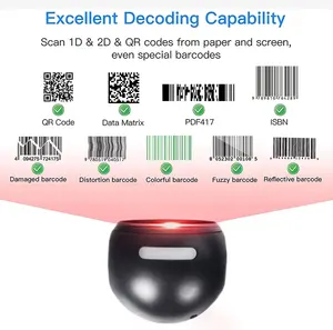<span class=keywords><strong>Lector</strong></span> de Códigos de Barras 2D, Escáner de Escritorio, <span class=keywords><strong>Lector</strong></span> de Códigos de Barras 1D, Verificador de Precios, <span class=keywords><strong>Lector</strong></span> de Códigos de Barras Fijo para Supermercado - Product Image 4