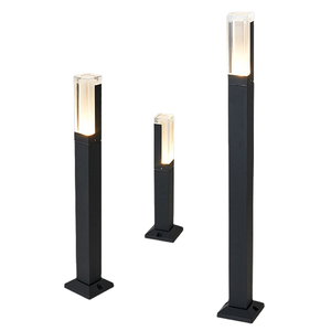 Lampes de jardin en aluminium moulé sous pression, étanches IP65, LED, 0,6 mètre, commande tactile, 3000K blanc chaud, 7W/10W/12W, pour l'extérieur - Product Image 1