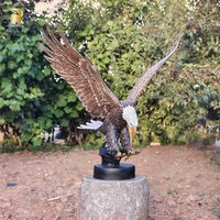 Design personnalisé Décoration extérieure Laiton Bronze Aigle Statue à vendre