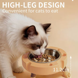Ciotola per Animali Domestici in Acciaio Inox, Ciotola Rialzata per Cibo Gatti, Vendita all'Ingrosso - Product Image 2