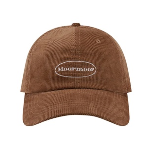 Corduroy <b>Waterproof</b> Sporty Formal 5-Panel Three-Dimensional Embroidered Hard Top Unisex Wide Brim Fruit Baseball <b>Cap</b> - Product Image 1
