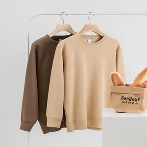 Nouvel Arrivage Sweat-shirt d'hiver en molleton 300 g/m² à col ras du cou, unisexe, grandes tailles, avec doublure, motif uni, coupe ample - Product Image 1