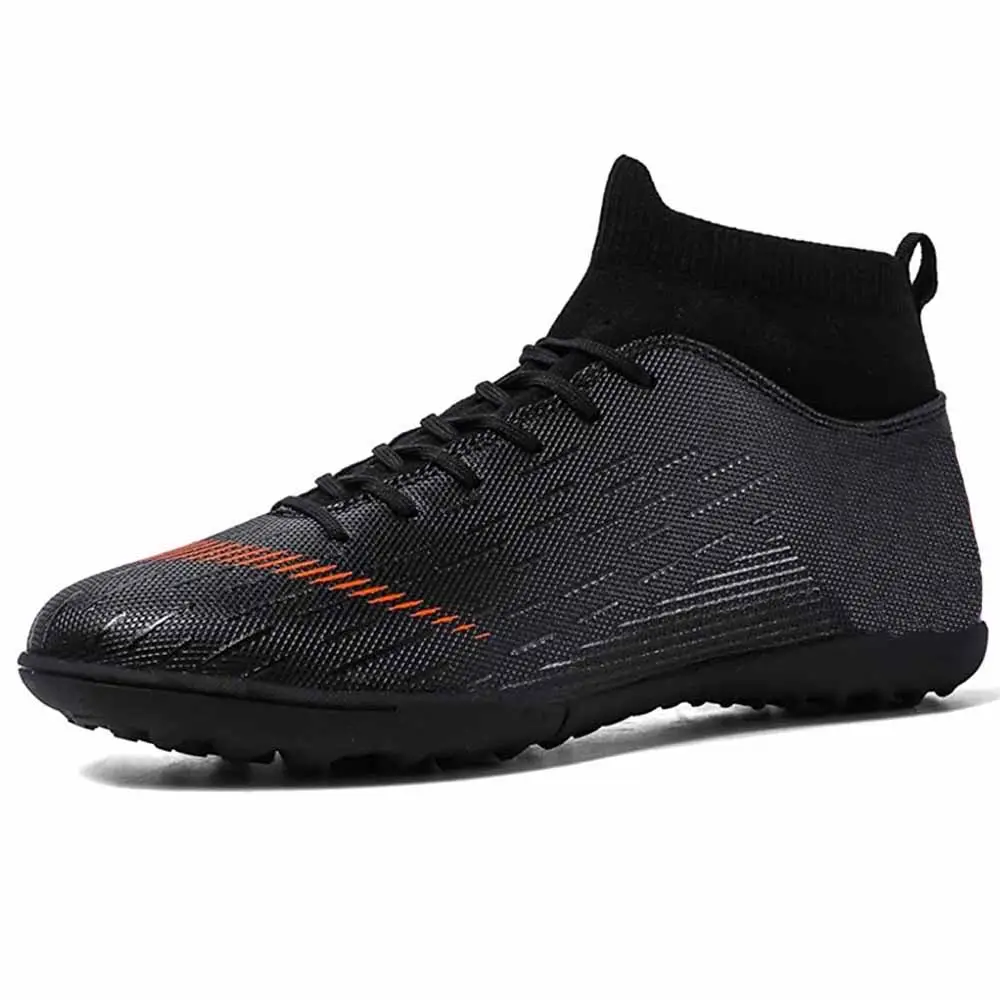 FREE SAMPLE Men Soccer Boots Shoes Athletic Sneaker Football Boots Cleats High-top Sock for Outdoor Indoor Competition Training