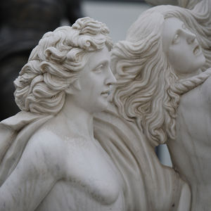 Statues en marbre blanc Apollon et Daphné Figures mythologiques grecques personnalisées Figurine artisanale en pierre gravée de style ange - Product Image 2