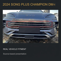 Grille inférieure de pare-chocs avant en ABS avec filet anti-insectes, ensemble de 3 pièces pour BYD Song PLUS Champion Edition DM-i 2024