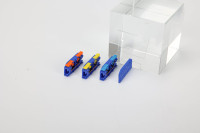 Mini-borne de raccordement compacte réutilisable en laiton, à levier, pour câble électrique, bleue, 16A 300V, connexion sécurisée en ligne