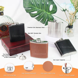 Cheerfast Fabricant Flacon De Hanche Gravure En Acier Inoxydable De Qualité Alimentaire Flacon De Hanche Personnalisation Flacon De Hanche Plat Étanche - Product Image 6