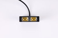 Yongyou 6500 Lumens Super Bright LED Grill Auxiliary Light Fan White Yellow RGB DRL Fog/Driving Lights 12-50V Truck Motorcycle