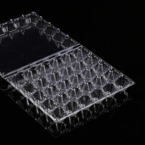 Tek kullanımlık süpermarket kullanımı 30 delik ızgara yumurta paketleme tepsisi şeffaf PET plastik Blister ambalaj kutuları - Product Image 2