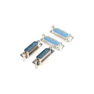 High Density D-sub Hdb Vga Connector Solder Cup With Machined Pin Punch Pin Female Male 3 Rows 15 26 44 62pin Db D-sub Connector