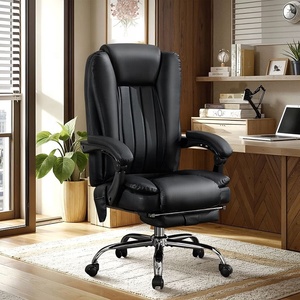 Silla de Oficina Ejecutiva con Ventilación, Cuero, 6 Puntos de Masaje, Calefacción, Reposabrazos Acolchados, Silla Gaming, Muestra Gratis - Product Image 1