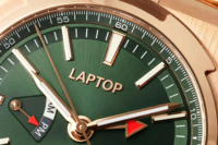Nouvelle montre de luxe formelle pour homme, 26 ans d'expérience, boîtier en or rose, cadran vert, automatique mécanique, réserve de marche, style Hip Hop