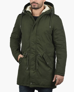 Giacca da lavoro isolata con cappuccio in cotone 100% da uomo Parka cappotto lungo foderato caldo con giacca Cargo <span class=keywords><strong>di</strong></span> transizione in <span class=keywords><strong>pelliccia</strong></span> <span class=keywords><strong>di</strong></span> orsacchiotto - Product Image 6
