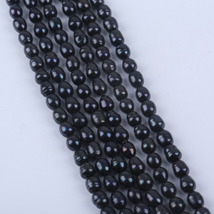 Perlas Sueltas Blancas Casi Redondas de 9-10 mm, Perlas de Agua Dulce Naturales Rosadas, Cultivadas en Acuicultura, Perlas de Patata Perforadas, Venta al por Mayor - Product Image 1