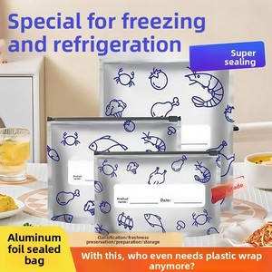 Aluminum Foil Fresh-Keeping Sealed <b>Storage</b> Bag for Household Refrigerator Food Compact <b>Microwave</b> Seal Design - Product Image 1