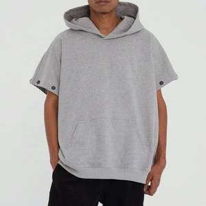 Sudadera con capucha teñida lisa de algodón 100% personalizada para hombre Sudadera con capucha de patrón sólido bordado 420 Gsm - Product Image 4