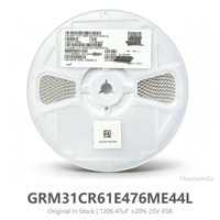 Condensateur céramique multicouche à montage en surface 1206 MLCC 47UF 25V X5R ±20% GRM31CR61E476ME44L pour assemblage de circuits imprimés SMT