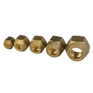 Trung Quốc Các Nhà Sản Xuất Chất Lượng Tốt Brass Hex Flare Nuts Nén Union Phù Hợp Đồng Hexagon Flare <span class=keywords><strong>Nut</strong></span> Cho Ống Đồng - Product Image 2