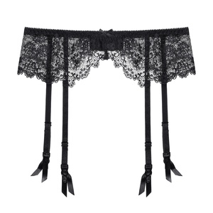 Taille haute femmes japonaises Lingerie transparente <span class=keywords><strong>jarretelle</strong></span> bas <span class=keywords><strong>porte</strong></span>-<span class=keywords><strong>jarretelle</strong></span> <span class=keywords><strong>sans</strong></span> culotte dentelle Sexy filles en <span class=keywords><strong>porte</strong></span>-jarretelles - Product Image 1