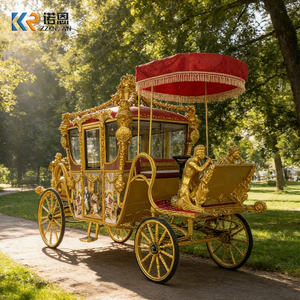 عربة حفلات الأميرات مع خيول أنيقة، عربة سندريلا الخيولية، عربات ملكية كهربائية تجرها الخيول - Product Image 5