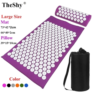 Cojín de masaje de acupuntura largo para cuello, espalda y pie, masajeador para aliviar el dolor, Yoga, acupresión, juego de almohada, 73x42cm - Product Image 2