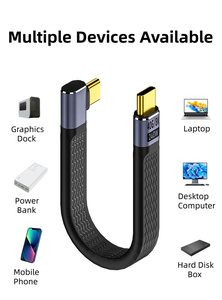 Khuỷu tay USB 4.0 Gen3 40Gbps FPC <span class=keywords><strong>C</strong></span>áp PD 240W 5A nhanh chóng sạ<span class=keywords><strong>c</strong></span> Loại <span class=keywords><strong>C</strong></span> để Loại-<span class=keywords><strong>C</strong></span> <span class=keywords><strong>C</strong></span>áp thunderbolt4 8k60hz <span class=keywords><strong>C</strong></span>áp - Product Image 6