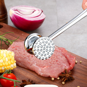 Gran oferta cocina de acero inoxidable de doble cara carne martillo grieta libra suelta carne golpear herramientas bistec carne ablandador - Product Image 3