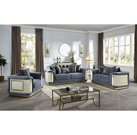 Ensemble de canapés modulaires carrés en tissu noir moderne de luxe, garnissage en éponge, pieds en plastique durables et écologiques, pour hôtel et salon