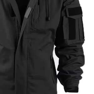 Veste coupe-vent matelassée réversible en polyester-coton fin, imperméable, avec impression en relief sur toile, pour le sport, la pêche et la moto - Product Image 5