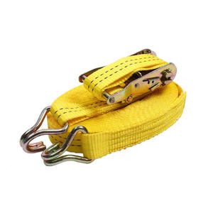 Haute qualité en gros 1.5 "2T Heavy Duty tendeur Cargo arrimage Transport ceinture Double J crochet cliquet sangle arrimage camion - Product Image 1