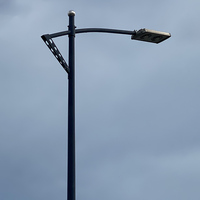 Al Aire Libre galvanizado 3 ~ 30M poste de luz de calle Q235 Q345 poste de iluminación poste de lámpara
