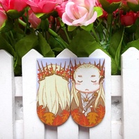 Marque-page magnétique pliable en papier, forme et motif personnalisés, marque Giftway, thème bouddhiste, impression par transfert thermique, couleurs complètes