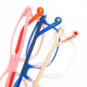 กรอบแว่นตาพลาสติกเด็กทรงสี่เหลี่ยม รุ่นเรนโบว์ คิดส์ ป้องกันการลื่น 8252 เลนส์เรซิ่น ผลิตที่ตานหยาง - Product Image 2