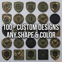 Parche de Goma PVC Táctico Suave al por Mayor, Cualquier Tamaño y Forma Personalizada, Emblema Impermeable para Mochilas y Uniformes de Exterior