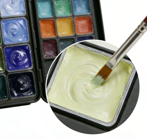 Ensemble de peinture <span class=keywords><strong>gouache</strong></span> 42 couleurs 80 ml, idéal pour les débutants et les étudiants en art, outils de peinture artistique spéciaux - Product Image 2